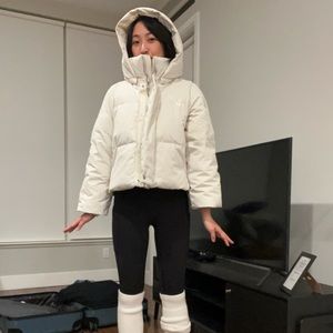 Lani White Puffer Jacket